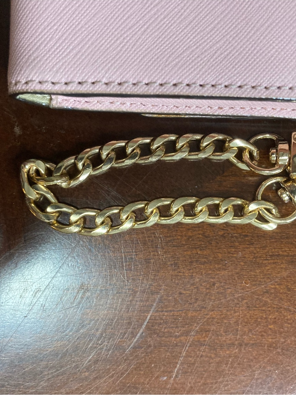 Kate Spade New York Cedar Street Tri-Fold Saffiano Leather Wallet On Chain NWOT - Picture 5 of 14